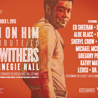 Bill Withers Returns To Carnegie Hall To Be Honored In Tribute Concert10/1