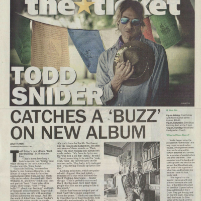 Todd Snider’s “Brilliantly Bizzare” (Rolling Stone) New LP Features A Hank Williams Jr.-Obsessed Alt