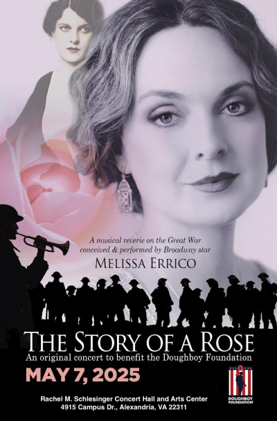 Melissa Errico BringsThe Story of a Rose: A Musical Reverie on The Great War  To Washington, D.C. Region on May 7