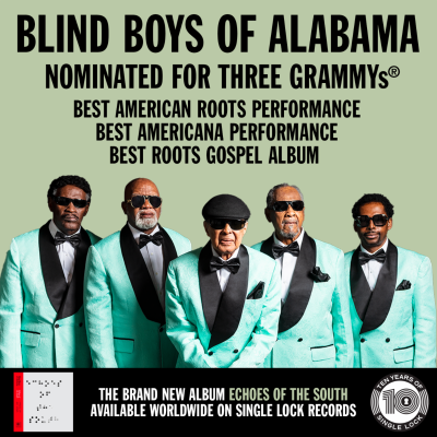 Five-Time Grammy Winners Blind Boys of Alabama Earn Three 2024 Grammy Nominations, Their Most Ever in a Single Year