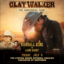 Clay Walker Returns To Houston For Homecoming Show At Cynthia Woods Mitchell Pavilion On July 9th