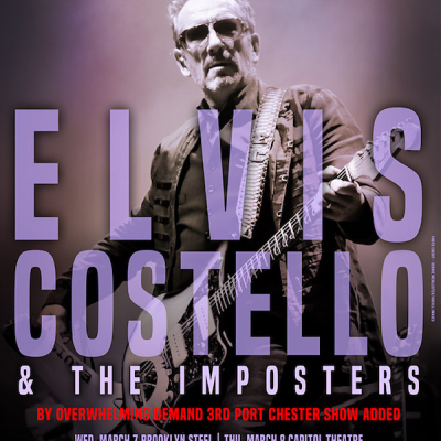 Elvis Costello Adds 3rd show at The Capitol Theatre