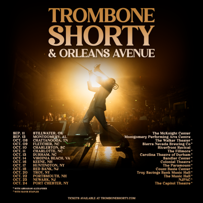 Trombone Shorty & Orleans Avenue Announce New ﻿Fall 2026 Tour Dates