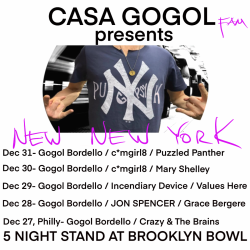 Gogol Bordello Announces ﻿Special Guests For New Year’s Eve Residency At Brooklyn Bowl