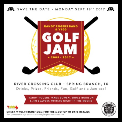 Randy Rogers Band’s 9th Annual Golf Jam and Concert Slated for Sept. 18, 2017
