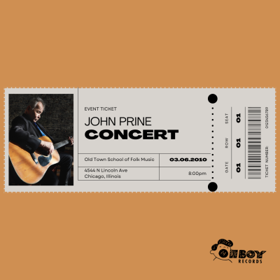 John Prine: Live At Old Town School of Folk Available Now Via Oh Boy Records