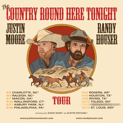 Justin Moore And Randy Houser Announce Co-Headlining ‘Country Round Here Tonight Tour’ 