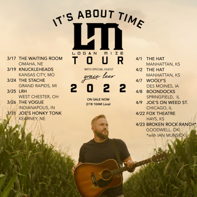 Logan Mize Announces Headlining ‘It’s About Time Tour’