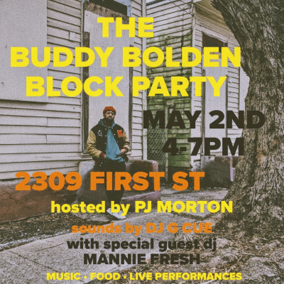 PJ Morton Hosts The Buddy Bolden Block Party, Kicking Off Initiative to Restore New Orleans Home of Jazz’s Forgotten Father