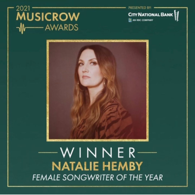 Natalie Hemby Named 2021 Music Row Awards ﻿Female Songwriter Of The Year