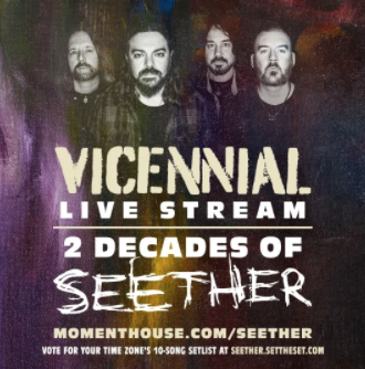 Seether Hosts Vicennial – Live Online w/ Moment House Today