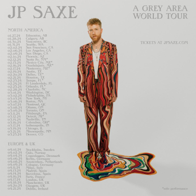 JP Saxe Announces “A Grey Area World Tour”