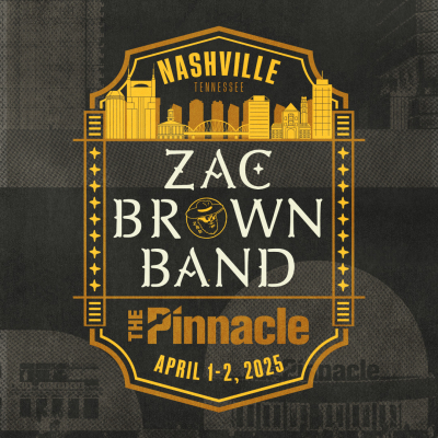 The Pinnacle Announces Back-To-Back Nights With Grammy-Winning Group Zac Brown Band, April 1-2