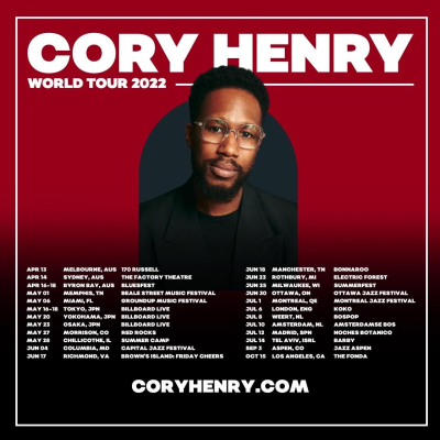Cory Henry Announces 2022 World Tour
