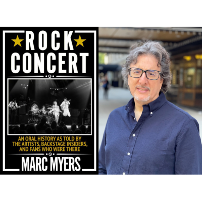 Critically Acclaimed Author And Music Journalist Marc Myers’ New Book ‘Rock Concert’ Out Today