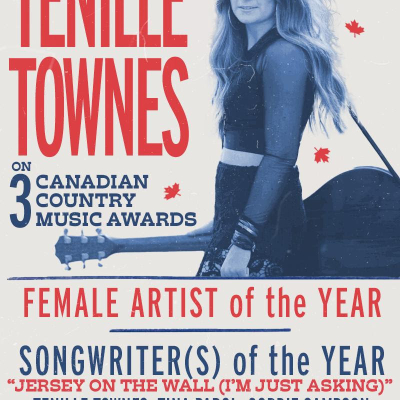 Big Yellow Dog Music Congratulates Tenille Townes on Three CCMA Awards