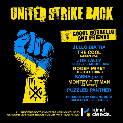 Gogol Bordello & Friends Release “United Strike Back” Collaborative Charity Song For Ukrainian Soldiers