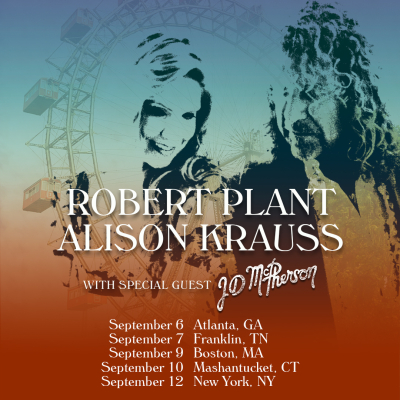Robert Plant & Alison Krauss Extend 2022 US Tour with New Dates at NYC’s Beacon Theatre, Boston’s Leader Bank Pavilion & More Announced Today