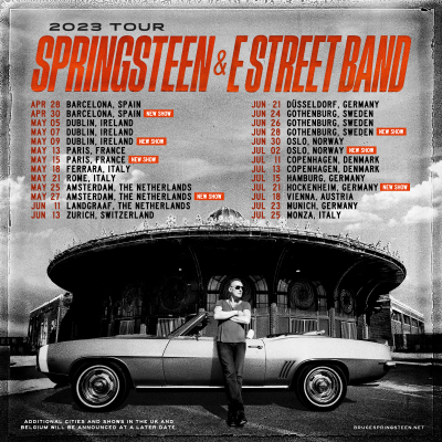 Bruce Springsteen And The E Street Band Top One Million Tickets Sold On 2023 International Tour + New European Shows Added