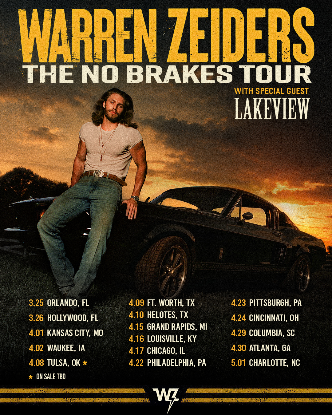 Warren Zeiders Announces 2027 The No Brakes Tour In Celebration Of