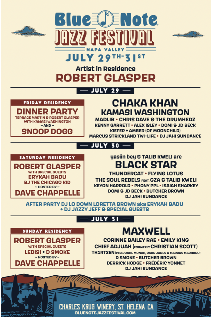 Blue Note Jazz Festival Napa Valley Adds Third Date On Friday, July 29th | Shore Fire Media Blue Note Jazz Festival Napa Valley Adds Third Date On Friday, July 29th | Shore Fire Media
