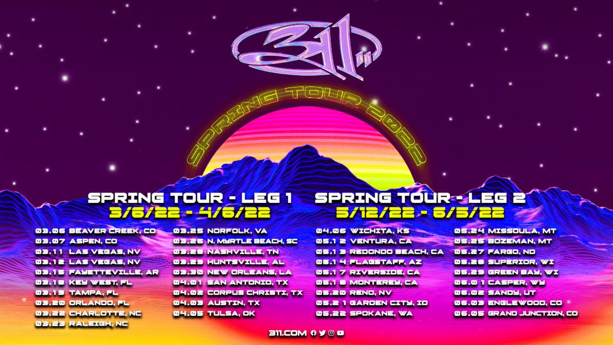 311 tour dates