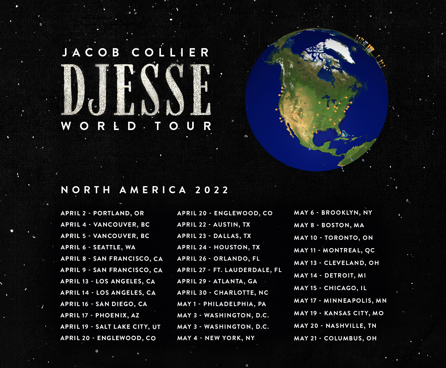 jacob collier tour setlist