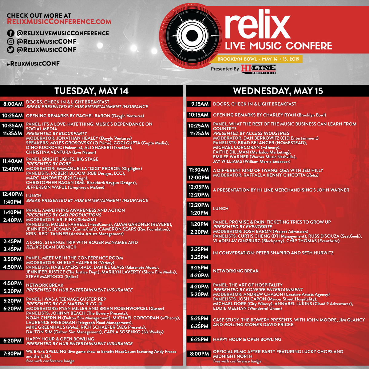 Relix Live Music Conference Press Page | Shore Fire Media