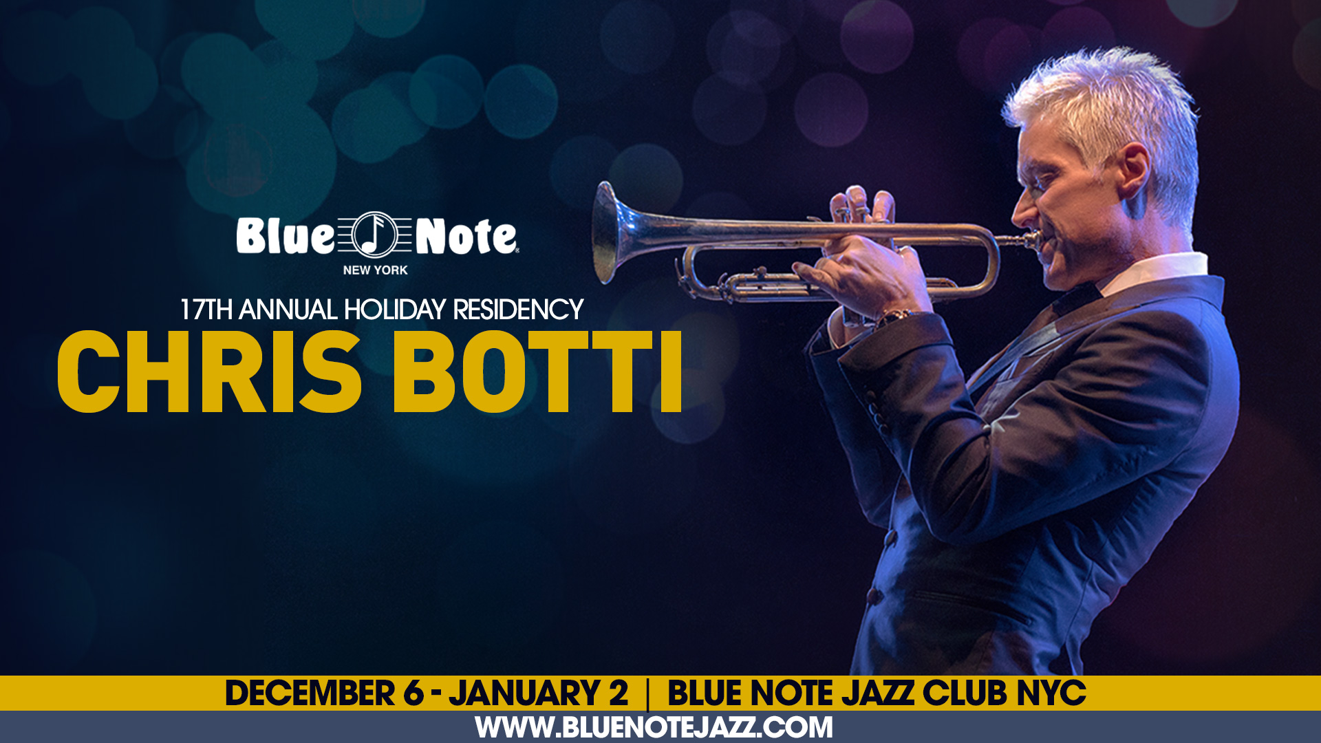 Blue Note Jazz Club Announces Chris Botti Holiday Residency Shore